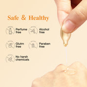 HKH Suero Super Vitamina C para la Cara - Cápsulas de Suero Facial Antienvejecimiento con Vitamina E y Niacinamida - Suero de Vit C para Mujeres - Hidratante y Uniforme en el Tono de Piel - Amigable para Viajes (38 Cápsulas)